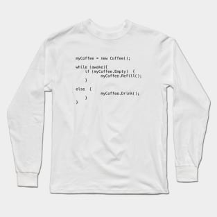 Coffee Script Long Sleeve T-Shirt